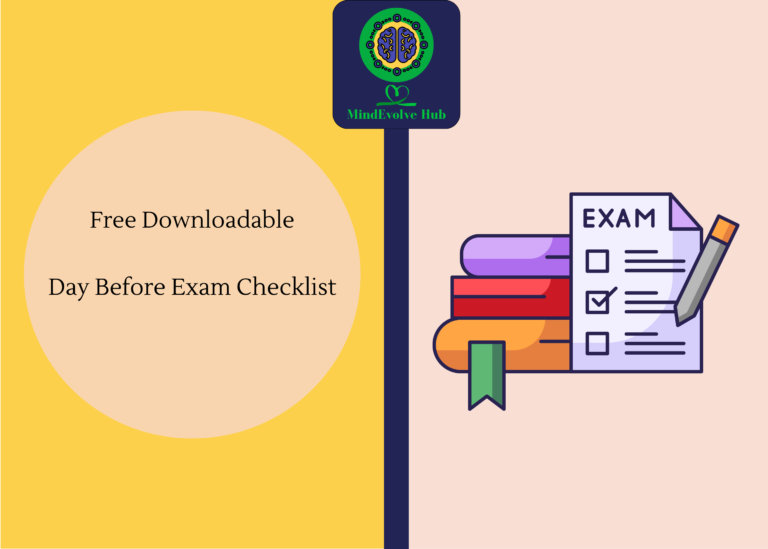 Day Before Exam Checklist Free Download