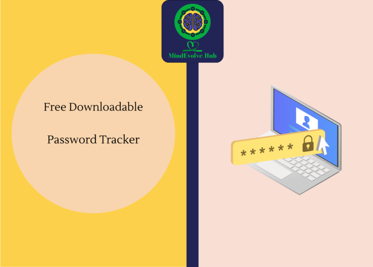 Free Downloadable Password Tracker