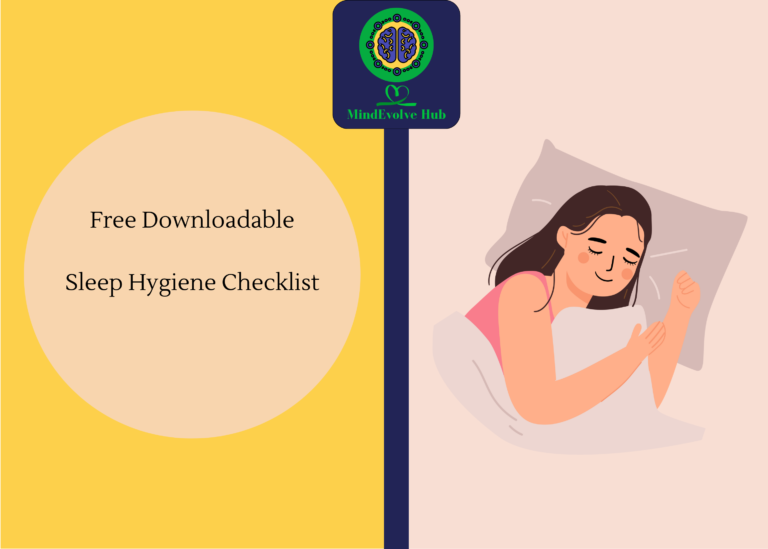 Free downloadable Sleep Hygiene Checklist