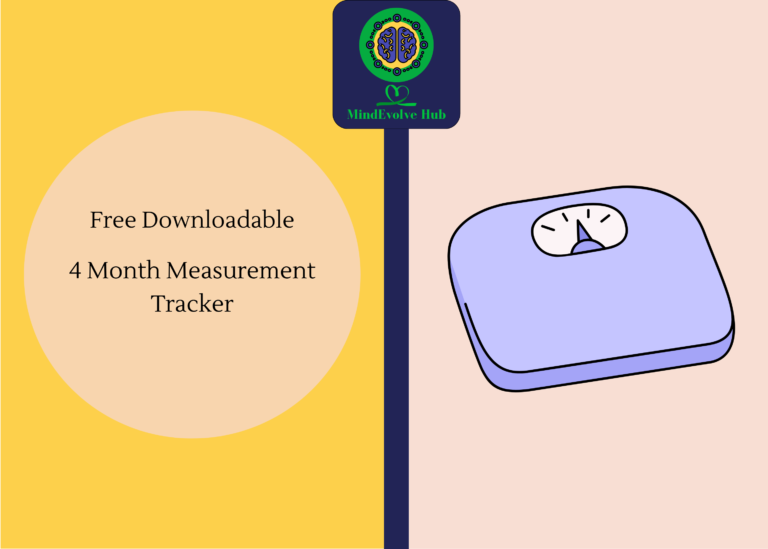 4-Month measurement tracker free download