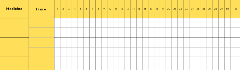 Free PDF Medicine Tracker | Development 360 Academy