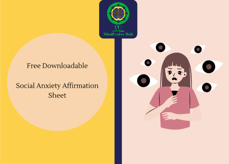 Free Download Social Anxiety Affirmations list PDF