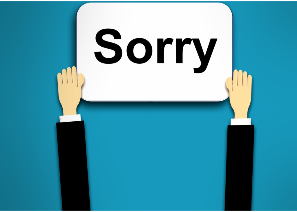 Reasons why someone apologies constantly and how to overcome.